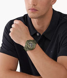 Michael Kors Lennox Chronograph Green Dial Green Steel Strap Watch For Men - MK9103 Authentic Buy Shop Now