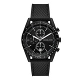 Michael Kors Accelerator Chronograph Black Dial Black Nylon Strap Watch for Men - MK9143 Authentic Buy Shop Now