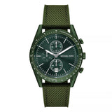 Michael Kors Accelerator Chronograph Green Dial Green Nylon Strap Watch for Men - MK9144 Authentic Buy Shop Now