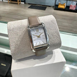Michael Kors Monroe Three Hand Silver Dial Grey Leather Strap Watch for Women - MKO1030 Authentic Buy Shop Now