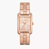 Michael Kors Monroe Three Hand Rose Gold Dial Rose Gold Steel Strap Watch for Women - MKO1032 Authentic Buy Shop Now