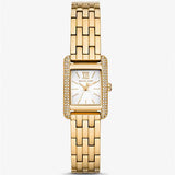 Michael Kors Monroe Pave Crystals White Dial Gold Steel Strap Watch for Women - MKO1034 Authentic Buy Shop Now