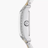 Michael Kors Three-Hand White Dial Two Tone Steel Strap Watch for Women - MKO1035 Authentic Buy Shop Now
