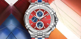 Maurice Lacroix Aikon Beach Volley Vikings Limited Edition Red Dial Red Rubber Strap Watch for Men - AI1018-SS001-530-6 Authentic Buy Shop Now