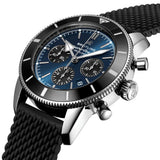 Breitling Superocean Heritage B01 Chronograph 44 Blue Dial Black Mesh Bracelet Watch for Men - AB0162121C1S1 Authentic Buy Shop Now