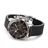 Breitling Superocean Heritage Chronograph 44 Black Dial Black Mesh Bracelet Watch for Men - U13313121B1S1 Authentic Buy Shop Now