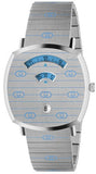 Gucci Grip Quartz Silver Dial Silver Steel Strap Watch For Women - YA157437 Authentic Buy Shop Now