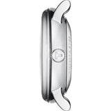 Tissot Carson Premium Lady Born to Be Brace Special Edition Silver Dial Black Leather Strap Watch for Women - T122.207.16.036.00 Authentic Buy Shop Now