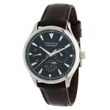 Movado Heritage Moonphase Blue Dial Brown Leather Strap Watch For Women - 3650009 Authentic Buy Shop Now