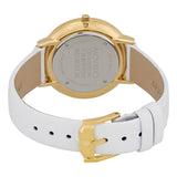 Movado 70th Anniversary Limited Edition White Dial White Leather Strap Watch For Women - 0607138 Authentic Buy Shop Now
