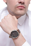 Fossil Neutra Chronograph Black Dial Brown Leather Strap Watch for Men - FS5408 Authentic Buy Shop Now