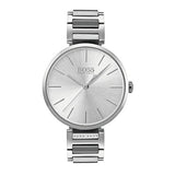 Hugo Boss Allusion Quartz Silver Dial Silver Steel Strap Watch For Women - 1502414 Authentic Buy Shop Now