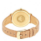 Emporio Armani Kappa Quartz Mother of Pearl Taupe Dial Brown Leather Strap Watch For Men - AR11151 Authentic Buy Shop Now