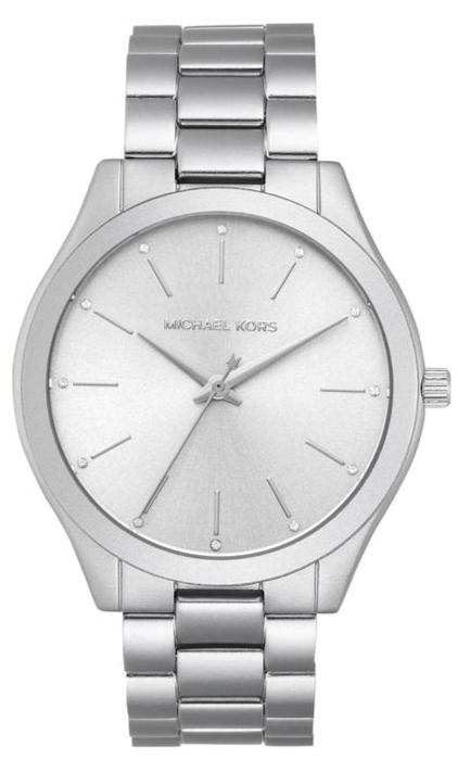 Michael Kors Slim Runway Silver Dial Silver Steel Strap Watch For Women - MK4502 Authentic Buy Shop Now