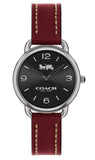 Coach Delancey Black Dial Brown Leather Strap Watch for Women - 14502792 Authentic Buy Shop Now
