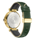 Versace Aion Chronograph White Dial Green Leather Strap Watch for Men - VBR020017 Authentic Buy Shop Now