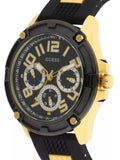 Guess Delta Black Dial Black Rubber Strap Watch for Men - GW0051G2 Authentic Buy Shop Now