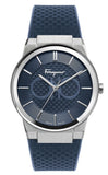 Salvatore Ferragamo Sapphire Blue Dial Blue Rubber Strap Watch for Men - SFHP00120 Authentic Buy Shop Now