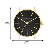 Armani Exchange Lola Three Hand Black Dial Black Mesh Strap Watch For Women - AX5548 Authentic Buy Shop Now