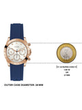 Guess Eclipse White Dial Blue Rubber Strap Watch for Women - GW0315L2 Authentic Buy Shop Now