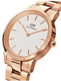 Daniel Wellington Iconic Link White Dial Gold Steel Strap Watch For Men - DW00100343 Authentic Buy Shop Now