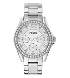 Fossil Riley Multifunction Silver Dial Silver Steel Strap Watch for Women - ES3202 Authentic Buy Shop Now