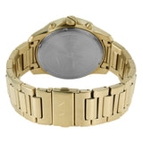Armani Exchange Banks Chronograph Black Dial Gold Steel Strap Watch For Men - AX1721 Authentic Buy Shop Now