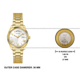 Guess Luna White Dial Gold Steel Strap Watch for Women - GW0308L2 Authentic Buy Shop Now