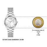 Guess Luna Silver Dial Silver Steel Strap Watch for Women - GW0308L1 Authentic Buy Shop Now
