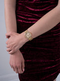 Guess Tapestry Diamonds Gold Dial Gold Mesh Bracelet Watch for Women - GW0354L2 Authentic Buy Shop Now