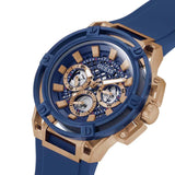 Guess Matrix Multifunction Blue Dial Blue Rubber Strap Watch for Men - GW0423G4 Authentic Buy Shop Now