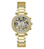 Guess Solstice Diamonds Gold Dial Gold Steel Strap Watch for Women - GW0403L2 Authentic Buy Shop Now
