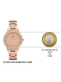 Fossil Jesse Crystal Rose Gold Dial Rose Gold Steel Strap Watch for Women - ES3020 Authentic Buy Shop Now