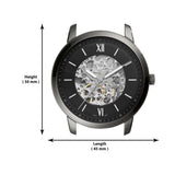 Fossil Neutra Automatic Skeleton Black Dial Grey Mesh Strap Watch for Men - ME3185 Authentic Buy Shop Now