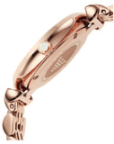 Emporio Armani Gianni T-Bar Crystals Silver Dial Rose Gold Steel Strap Watch For Women - AR11446 Authentic Buy Shop Now