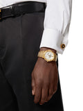 Versace Greca Silver Dial Gold Steel Strap Watch for Men - VEVI00520 Authentic Buy Shop Now
