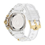 Versace Icon Active Chronograph Gold Dial White Silicone Strap Watch for Men - VEZ700121 Authentic Buy Shop Now