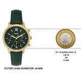 Fossil Neutra Chronograph Green Dial Green Leather Strap Watch for Women - ES5239 Authentic Buy Shop Now