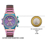 Guess Fusion Chronograph Purple Dial Purple Steel Strap Watch for Women - GW0552L4 Authentic Buy Shop Now