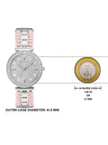 Guess Gala Diamonds Silver Dial Two Tone Steel Strap Watch for Women - GW0531L1 Authentic Buy Shop Now