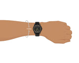 Armani Exchange Outerbanks Chronograph Black Dial Black Silicone Strap Watch For Men - AX1343 Authentic Buy Shop Now