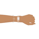 Fossil Raquel Three Hand Date White Dial Rose Gold Steel Strap Watch For Women - ES5271 Authentic Buy Shop Now