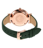 Emporio Armani Pro Planet Analog Silver Dial Green Leather Strap Watch For Women - AR11517 Authentic Buy Shop Now