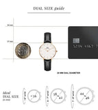 Daniel Wellington Classic Petite Sheffield White Dial Black Leather Strap Watch For Women - DW00100230 Authentic Buy Shop Now