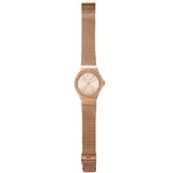 Michael Kors Lennox Three Hand Rose Gold Dial Rose Gold Mesh Strap Watch For Women - MK7336 Authentic Buy Shop Now