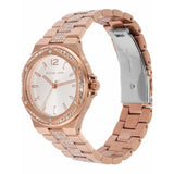Michael Kors Lennox Three-Hand Silver Dial Rose Gold Steel Strap Watch For Women - MK7362 Authentic Buy Shop Now