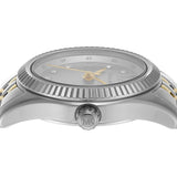 Michael Kors Lexington Analog Silver Dial Two Tone Steel Strap Watch for Women - MK4740 Authentic Buy Shop Now
