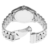 Michael Kors Lexington Lux Three Hand Mother of Pearl Silver Dial Silver Steel Strap Watch for Women - MK7445 Authentic Buy Shop Now