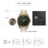 Michael Kors Slim Runway Quartz Green Dial Two Tone Steel Strap Watch for Women - MK9149 Authentic Buy Shop Now