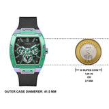 Guess Phoenix Multifunction Black Dial Black Rubber Strap Watch for Men - GW0202G5 Authentic Buy Shop Now
